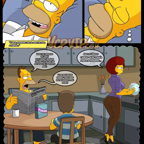 Manga - Mamá (Homero Folla con su Madre Mona Penelope Simpson) - 4