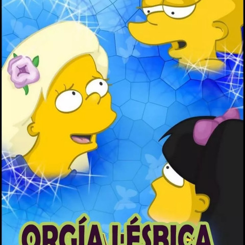 Hentai - Orgía Lésbica en el Gimnasio con Lisa Simpson - 1