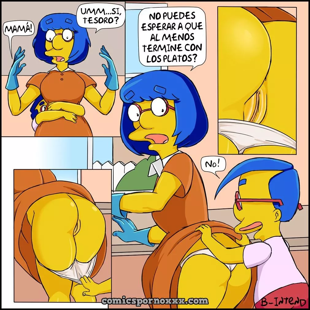 Hentai - Sexo Incesto entre Milhouse y su Mama (Milhouse x Luann) - Imagen 12