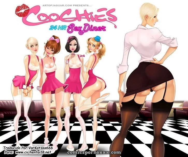 Hentai - Cookies Sex Diner (Camionero Caliente y Meseras muy Putas) - Imagen 1