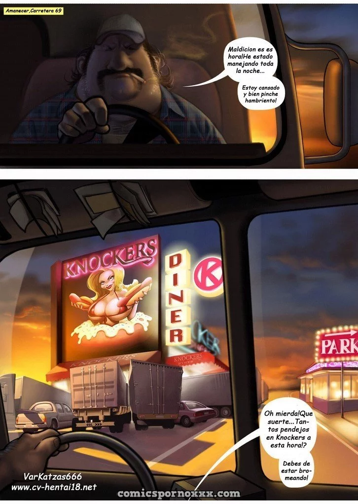 Hentai - Cookies Sex Diner (Camionero Caliente y Meseras muy Putas) - Imagen 3