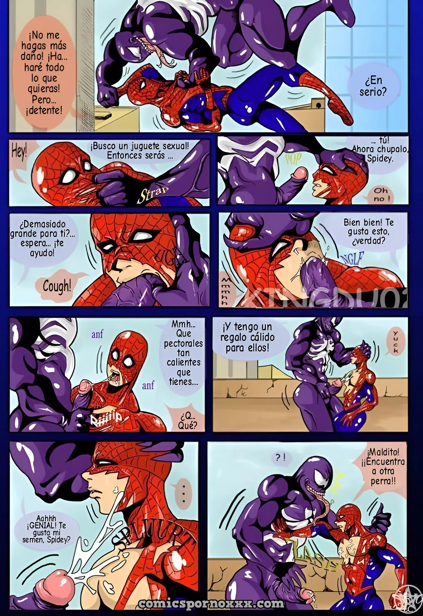 Hentai - Poor Spidey #1 (Hulk y Venom Violan a Spiderman) - Imagen 2