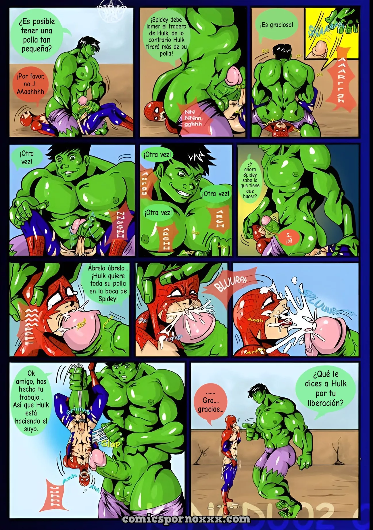 Hentai - Poor Spidey #1 (Hulk y Venom Violan a Spiderman) - Imagen 6