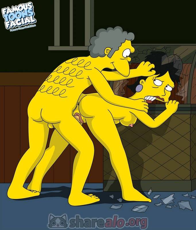 Moe Szyslak Folla a Mujer Cachonda en su Bar 10