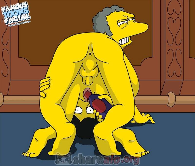 Moe Szyslak Folla a Mujer Cachonda en su Bar 5