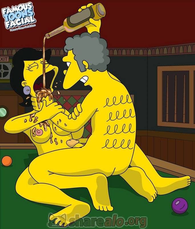 Moe Szyslak Folla a Mujer Cachonda en su Bar 8