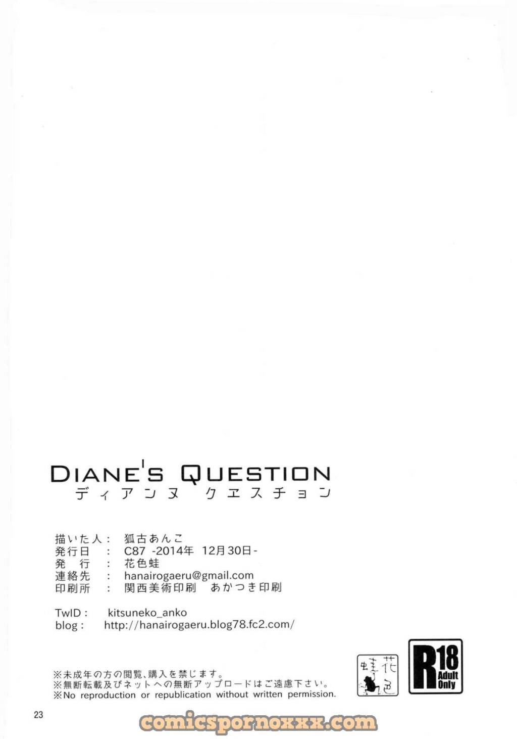 Diane´s Questions 23