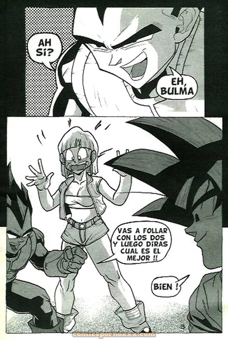 El Mejor Saiyan (Vegeta y Goku Follan a Bulma) 5