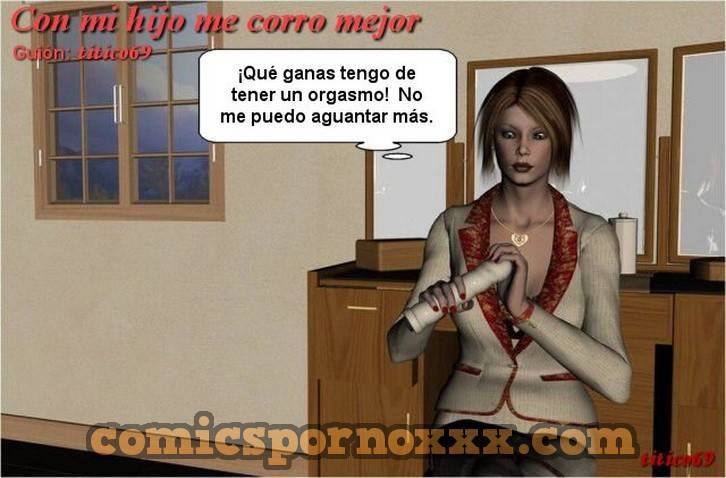 Con mi Hijo Acabo Mejor  - Imagen 1  - Comics Porno - Hentai Manga - Cartoon XXX