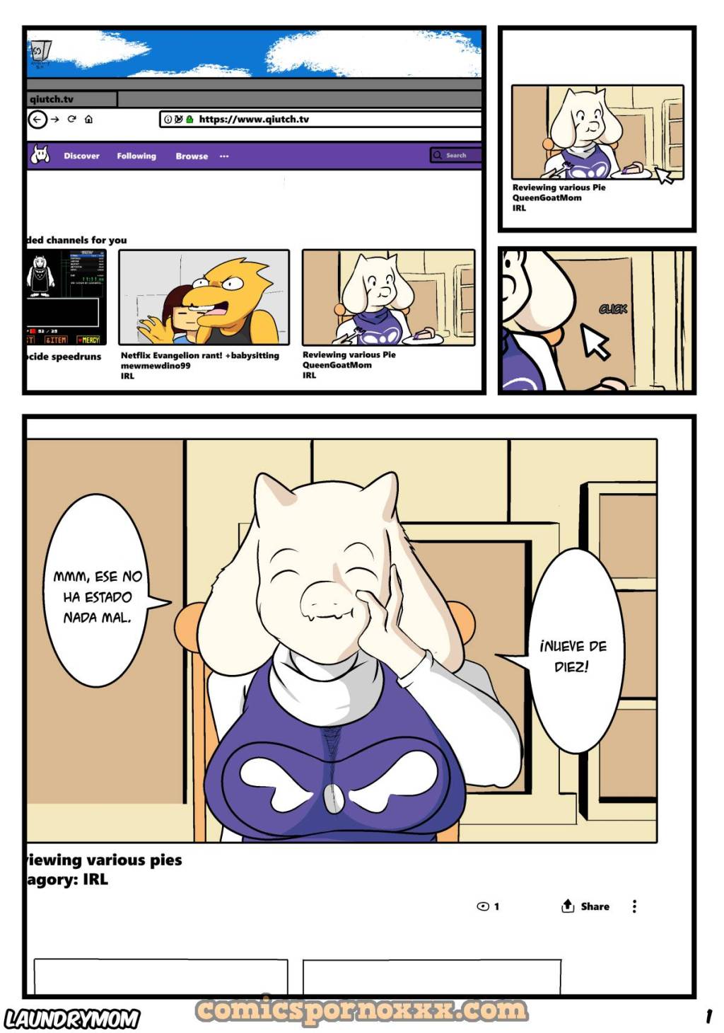 Toriel Private Show (LaundryMom)  - Imagen 2  - Comics Porno - Hentai Manga - Cartoon XXX