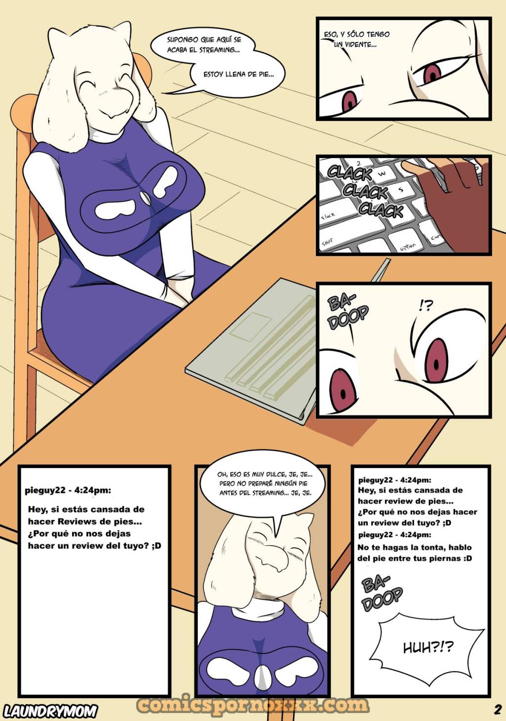 Toriel Private Show (LaundryMom)  - Imagen 3  - Comics Porno - Hentai Manga - Cartoon XXX