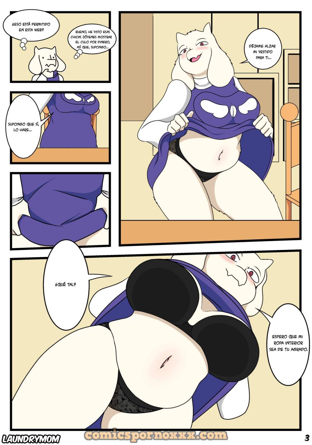 Toriel Private Show (LaundryMom)  - Imagen 4  - Comics Porno - Hentai Manga - Cartoon XXX