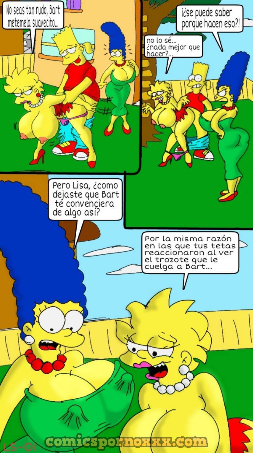 Marge y Lisa Simpson Versión Tetonas Folladas por Bart 2