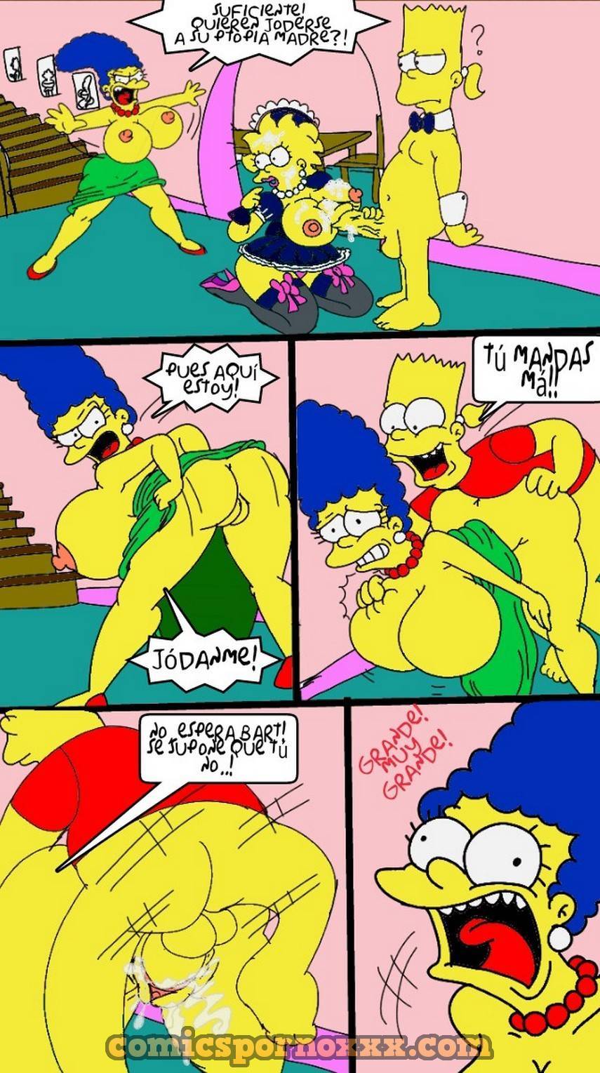 Marge y Lisa Simpson Versión Tetonas Folladas por Bart 6