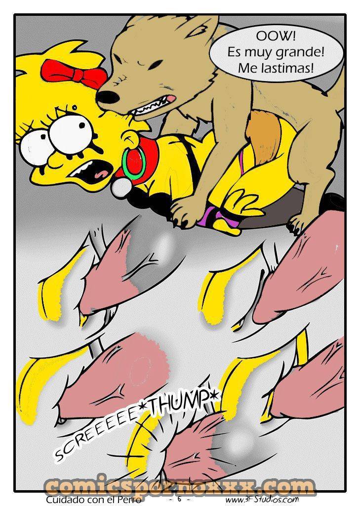 Zoofilia de Los Simpson (Lisa Violada por Perro) 6