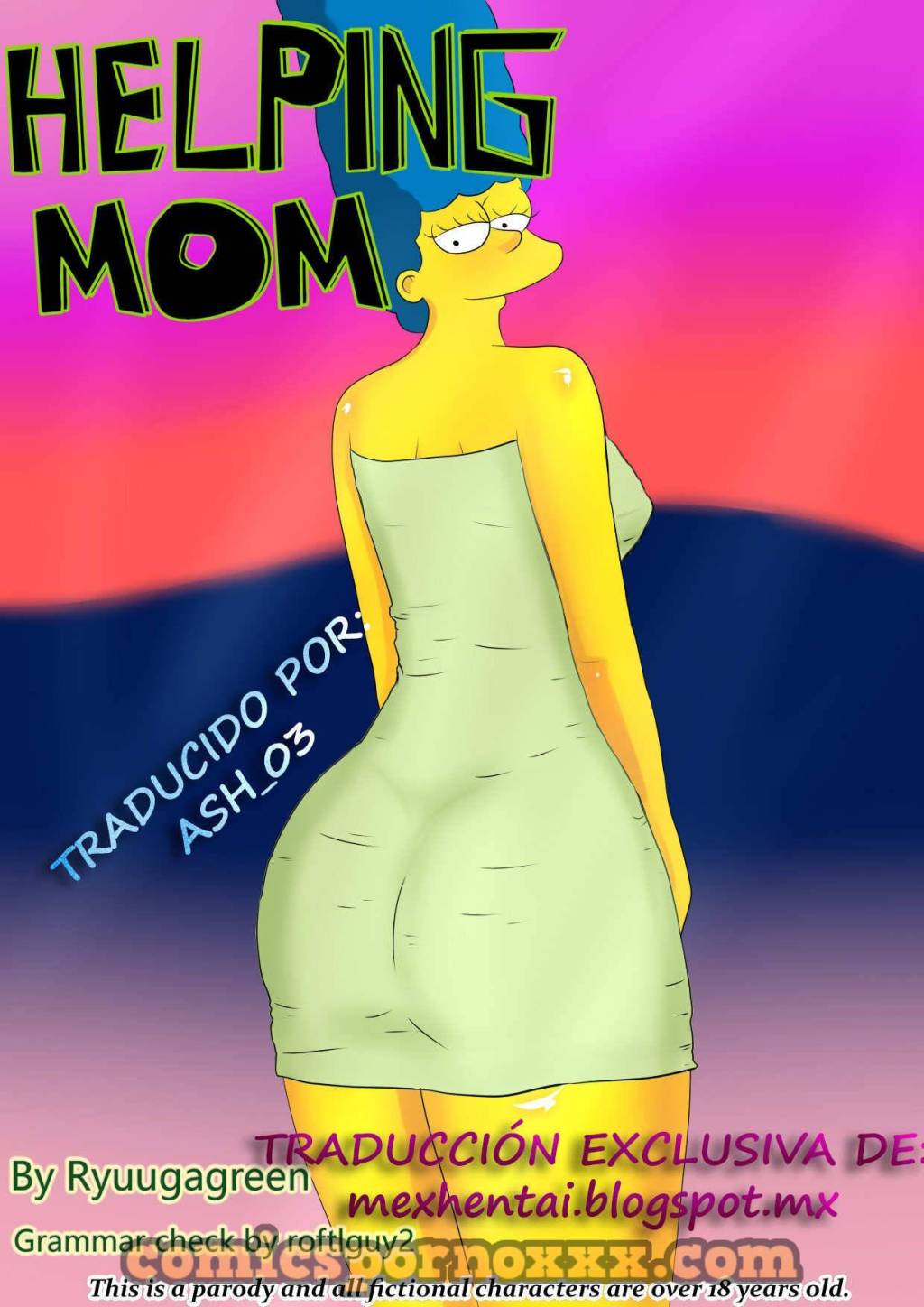 Bart Simpson Folla a su Madre Marge en Cuatro Patas 1