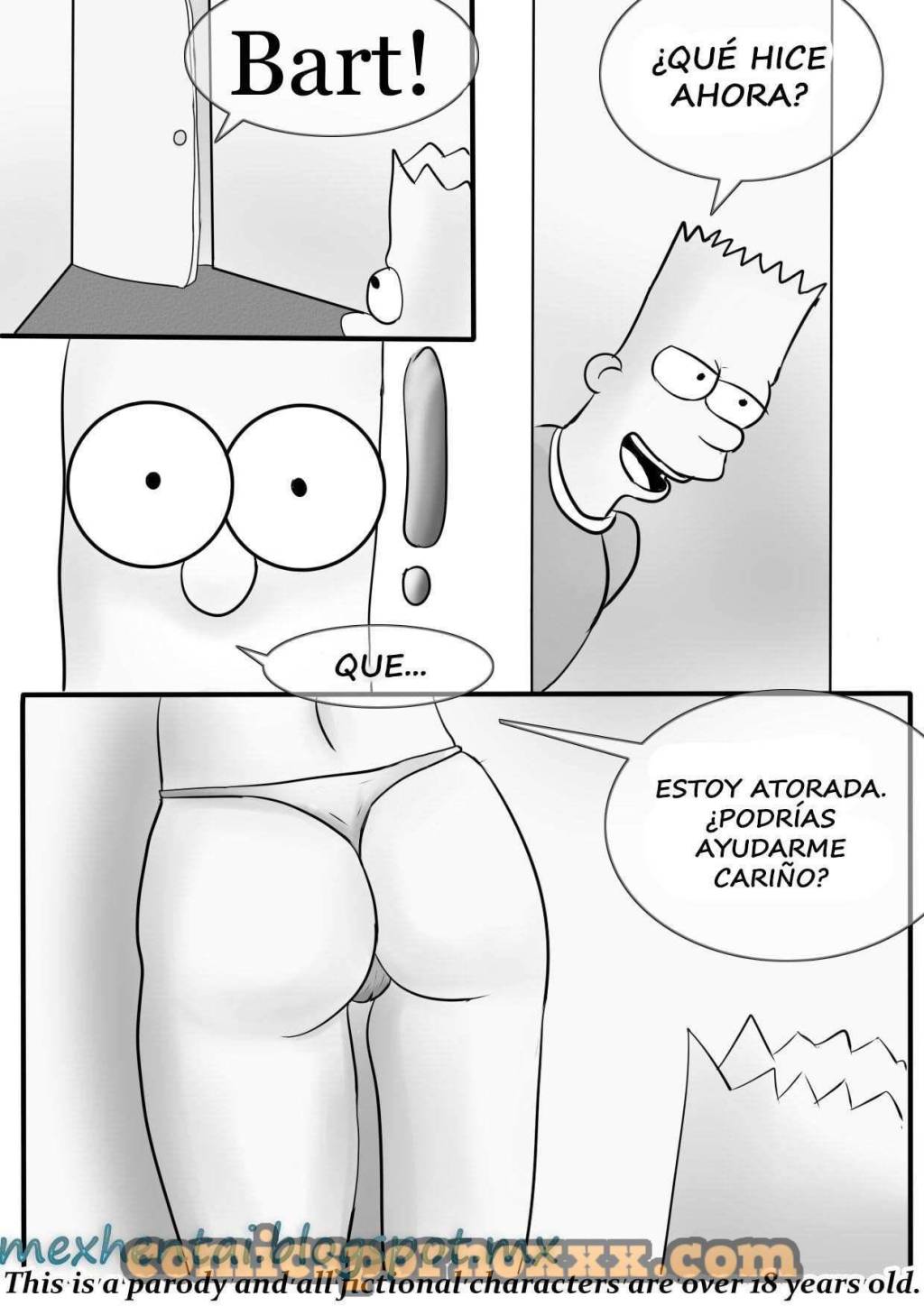 Bart Simpson Folla a su Madre Marge en Cuatro Patas 2