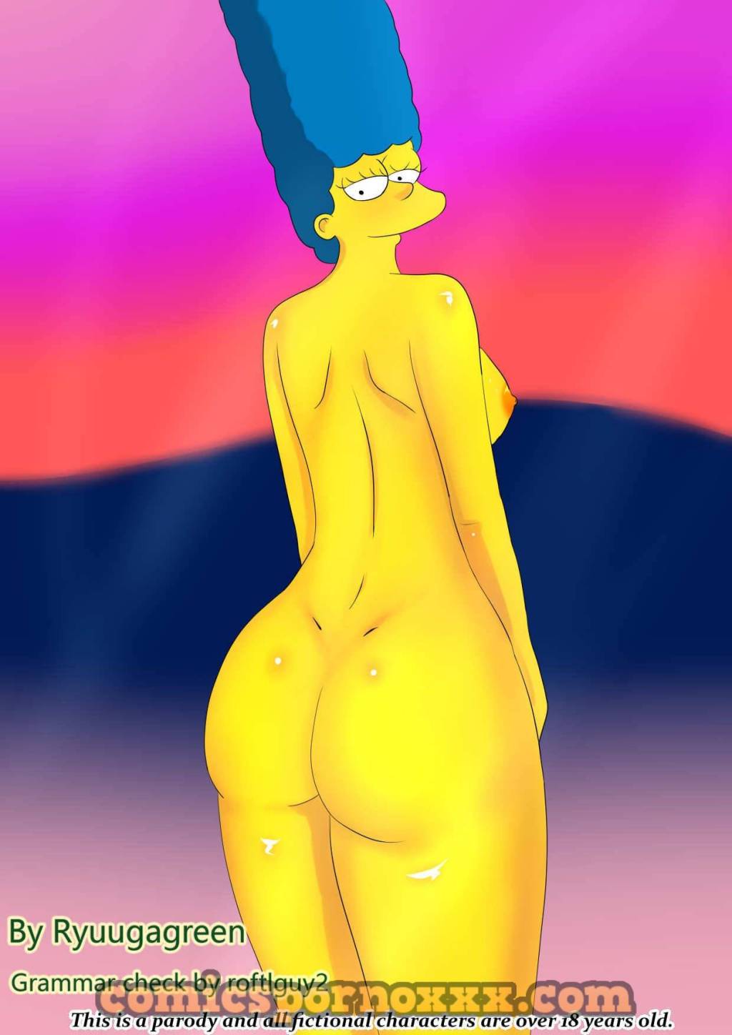 Bart Simpson Folla a su Madre Marge en Cuatro Patas 35