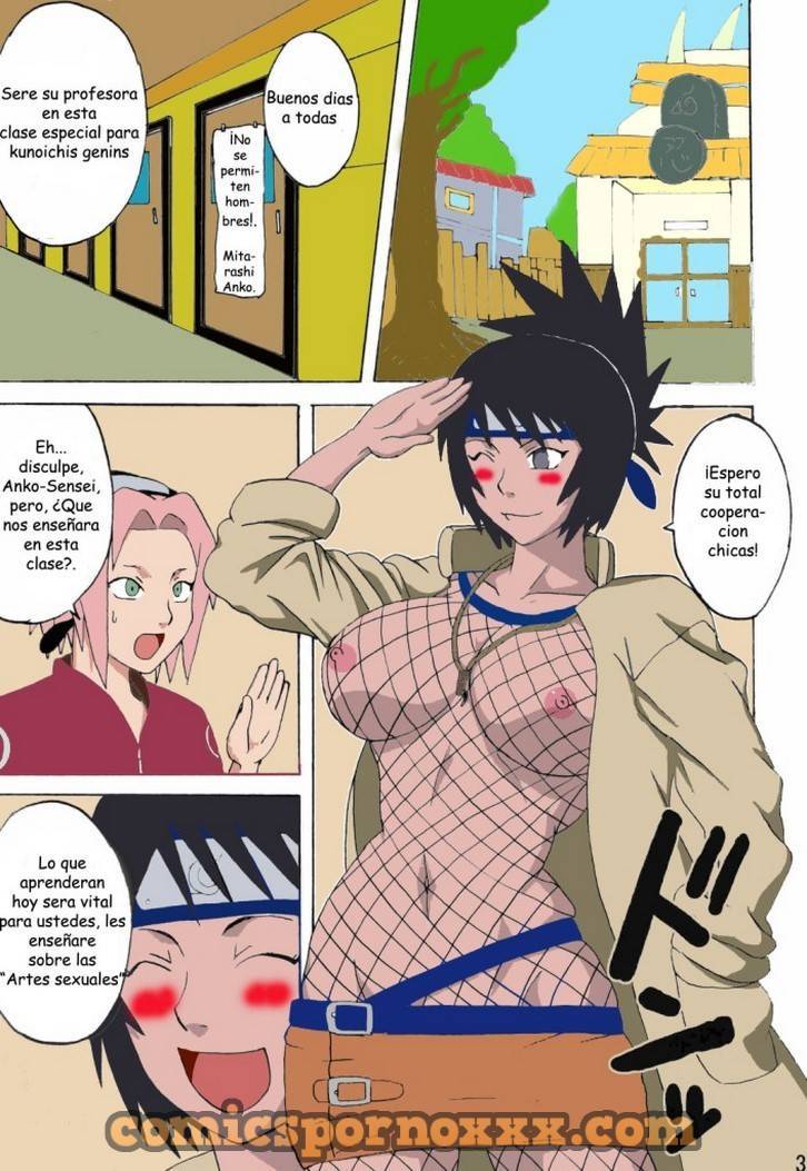 Las Clases Kunoichi (Anko Mitarashi Enseña Artes Sexuales) 4