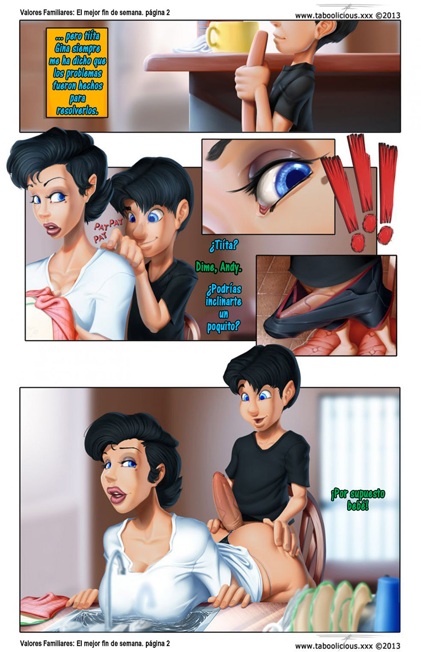 Family Values #1 - Tía Folla con su Pequeño Sobrino (Taboolicious)  - Imagen 4  - Comics Porno - Hentai Manga - Cartoon XXX