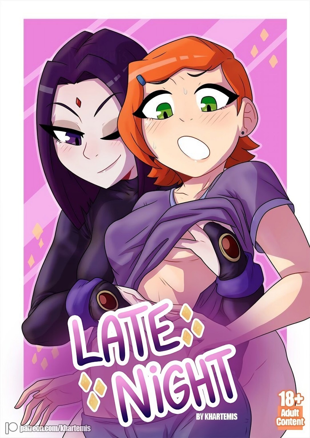 Late Night (Gwen Tennyson Hace Lesbianismo con Raven de Teen Titans)  - Imagen 1  - Comics Porno - Hentai Manga - Cartoon XXX