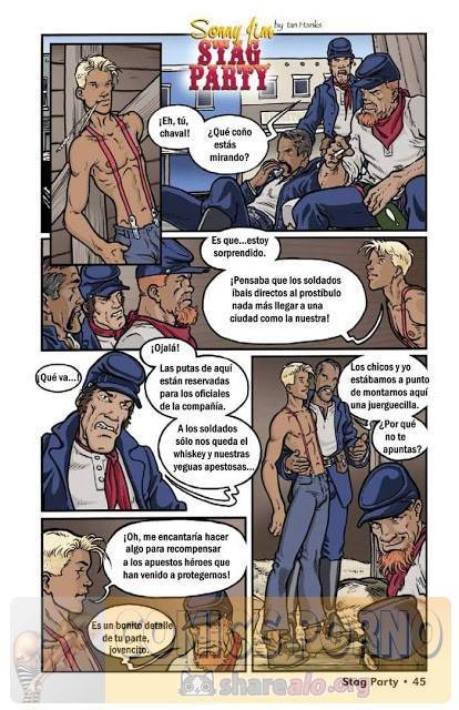 Una Fiesta Gay en el Establo  - Imagen 2  - Comics Porno - Hentai Manga - Cartoon XXX