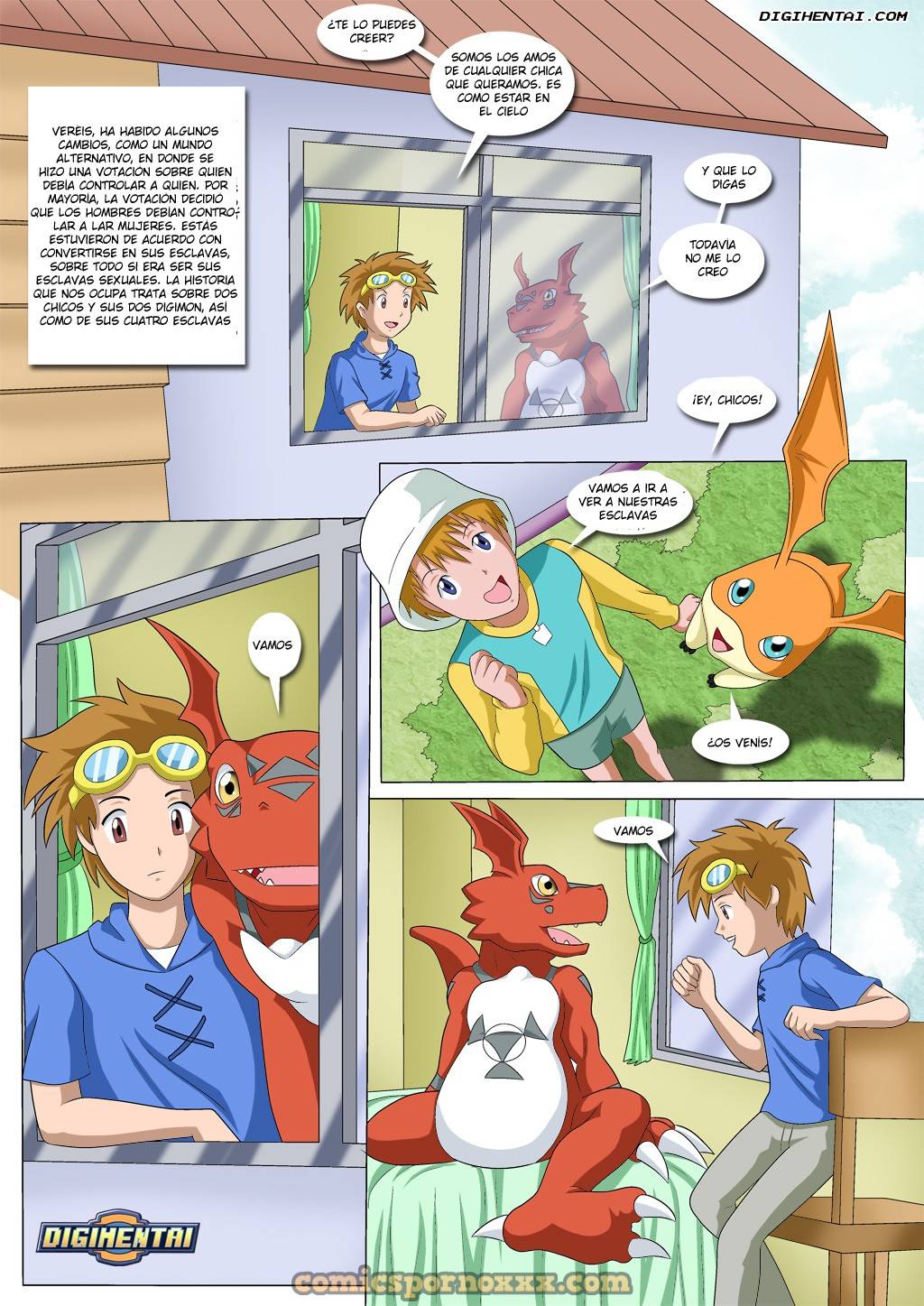 Cuando Los Chicos Dirigen El Mundo (Digimon Porno)  - Imagen 2  - Comics Porno - Hentai Manga - Cartoon XXX