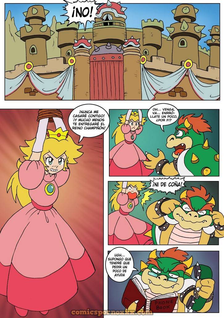 La Gran Huída de la Princesa Peach del Mundo Mario  - Imagen 2  - Comics Porno - Hentai Manga - Cartoon XXX