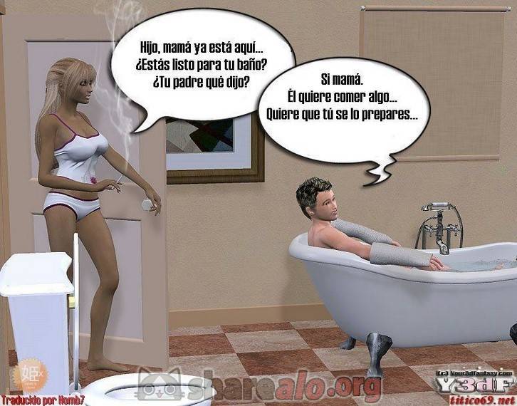 Nadia y su Hijo Jimmy (3D Incesto) 35