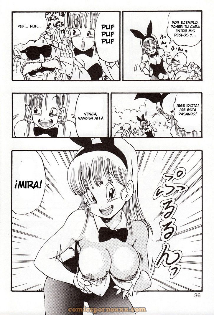 Los Episodios de Bulma con Roshi y Goku 36