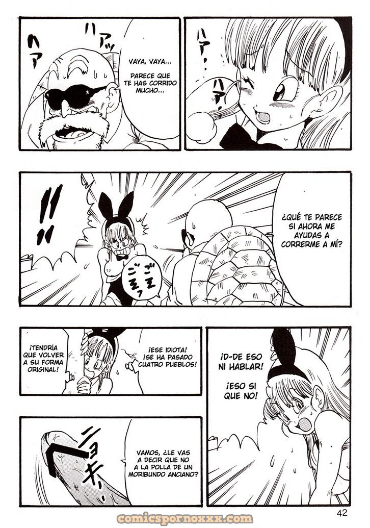 Los Episodios de Bulma con Roshi y Goku 42