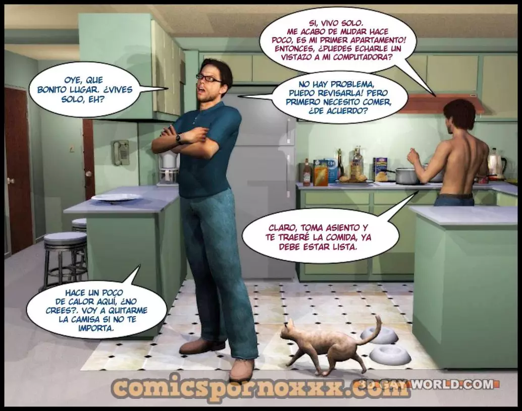 El Nerd Gay de las Computadoras  - Imagen 18  - Comics Porno - Hentai Manga - Cartoon XXX