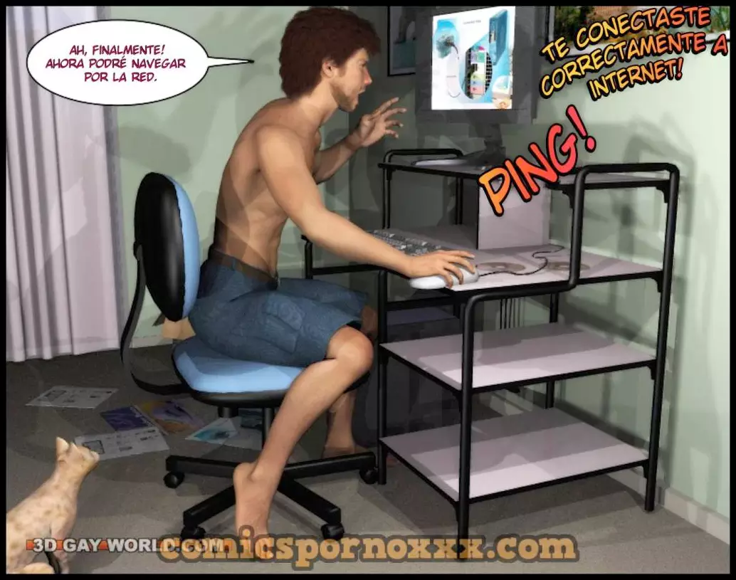 El Nerd Gay de las Computadoras  - Imagen 9  - Comics Porno - Hentai Manga - Cartoon XXX