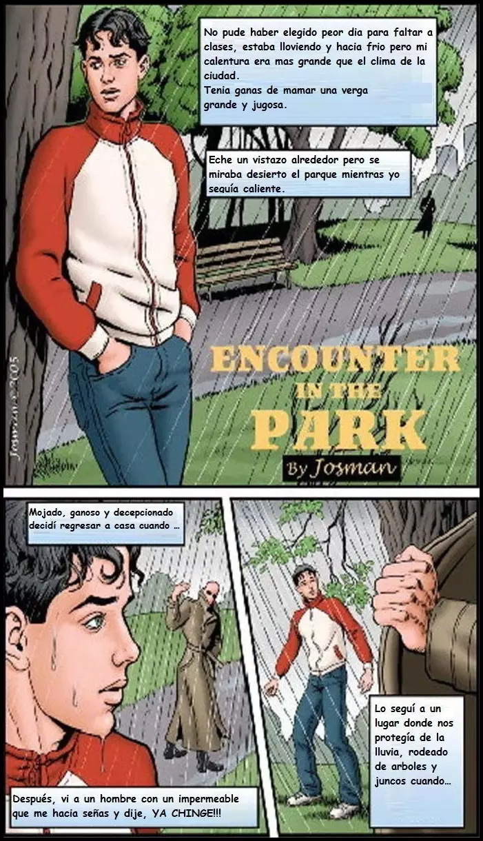 Encuentro y Chupada de Pija Gay en el Parque  - Imagen 1  - Comics Porno - Hentai Manga - Cartoon XXX