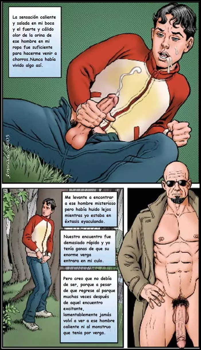 Encuentro y Chupada de Pija Gay en el Parque  - Imagen 5  - Comics Porno - Hentai Manga - Cartoon XXX