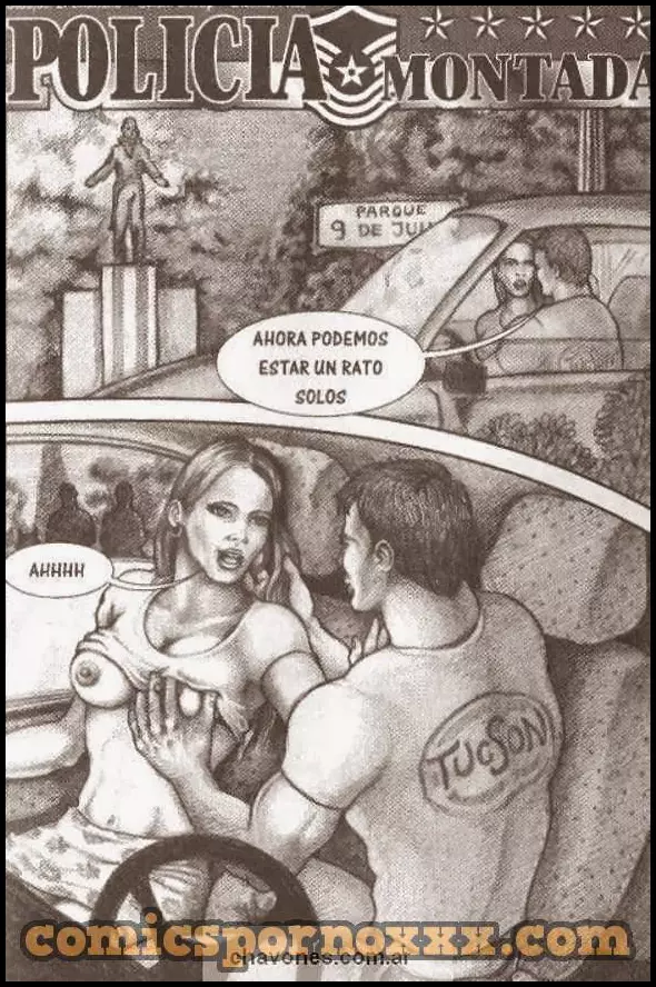 Pareja Heterosexual Violados por la Policía Montada (Gay)  - Imagen 1  - Comics Porno - Hentai Manga - Cartoon XXX