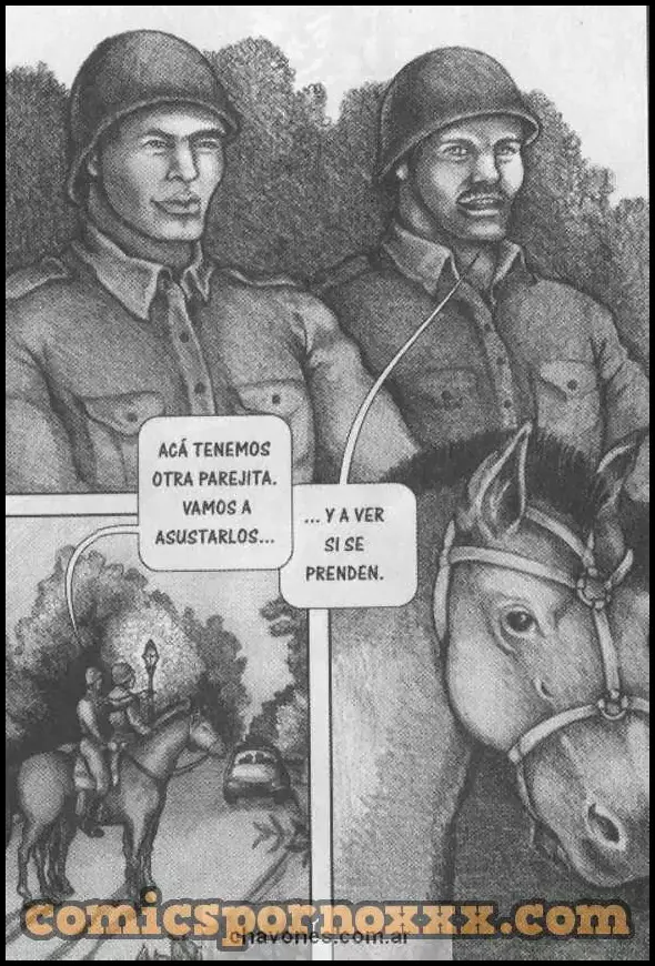 Pareja Heterosexual Violados por la Policía Montada (Gay)  - Imagen 2  - Comics Porno - Hentai Manga - Cartoon XXX