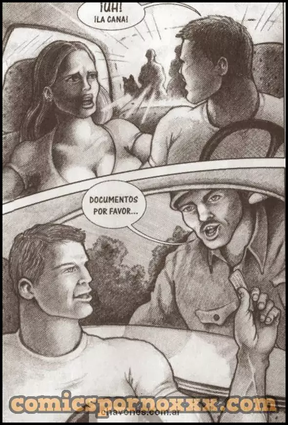 Pareja Heterosexual Violados por la Policía Montada (Gay)  - Imagen 3  - Comics Porno - Hentai Manga - Cartoon XXX