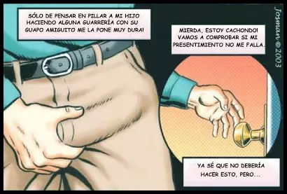 Pillados (Padre Gay es Follado por su Hijo y su Amigo)  - Imagen 02  - Comics Porno - Hentai Manga - Cartoon XXX