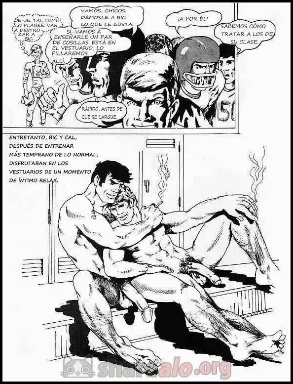 Sexo en el Vestuario Gay  - Imagen 10  - Comics Porno - Hentai Manga - Cartoon XXX