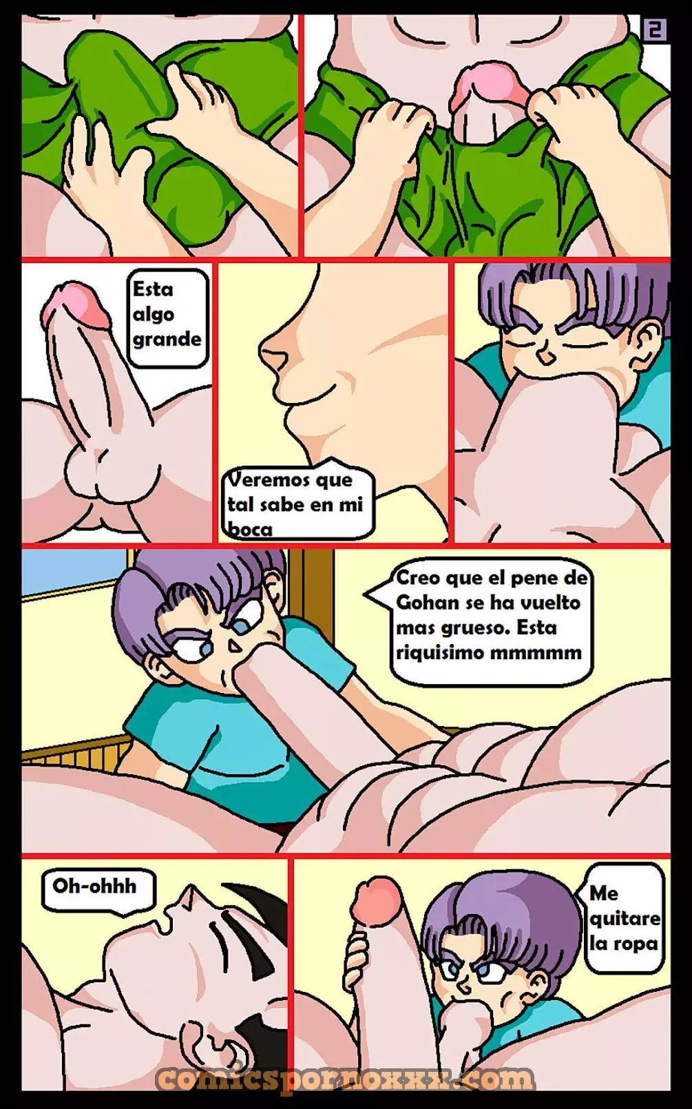 Trunks se Aprovecha de Gohan Mientras esta Dormido (Gay) - 3 - Comics Porno - Hentai Manga - Cartoon XXX