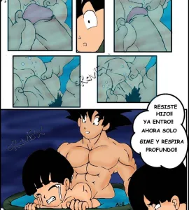 Comics XXX - Goku Hace Incesto con su Hijo Gohan en la Bañera - 6