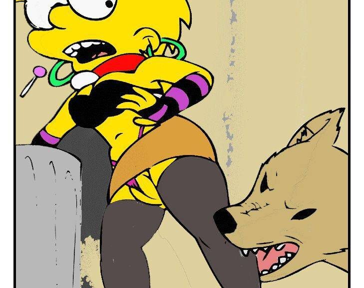 Zoofilia de Los Simpson (Lisa Violada por Perro)