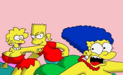 Marge y Lisa Simpson Versión Tetonas Folladas por Bart