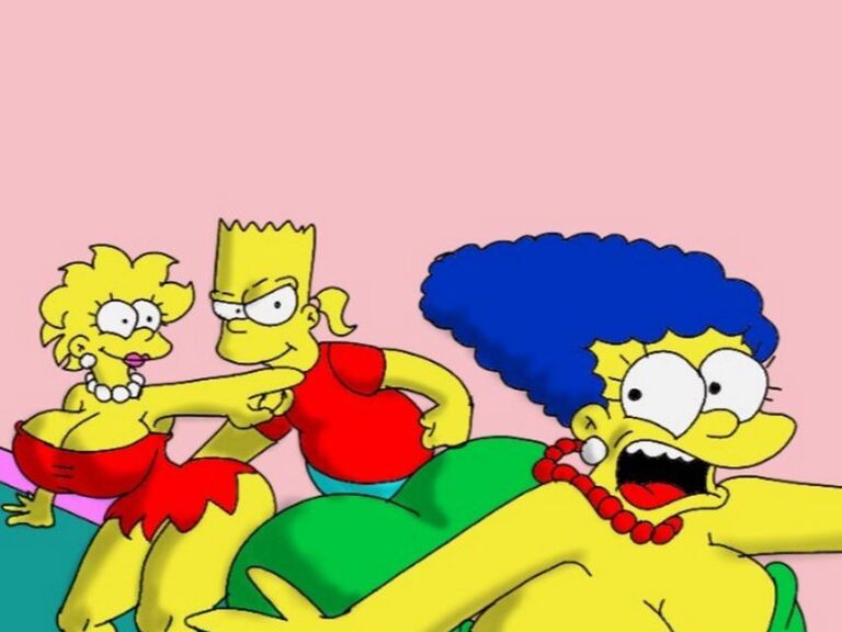 Marge y Lisa Simpson Versión Tetonas Folladas por Bart