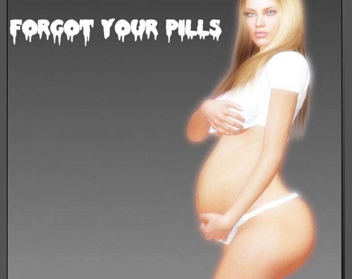 Forgot Your Pills (Rubia Embarazada por Negros)