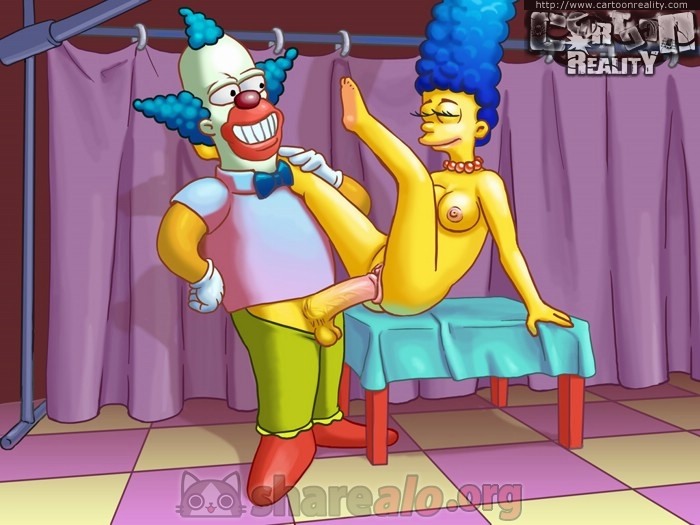 Krusty Follandose a Marge Simpson