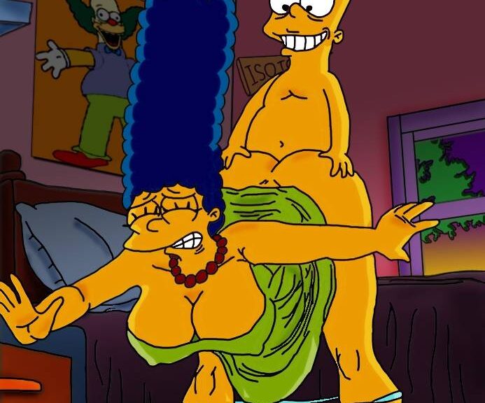 Bart Simpson Rompiéndole el Culo a Marge
