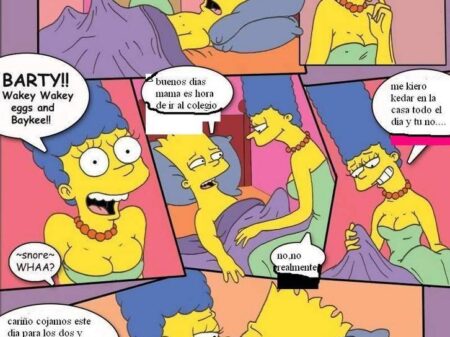 Bart y Hugo se Fornican a Marge y Lisa Simpson - Hentai - Comics - Manga