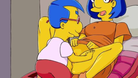 Milhouse Follando a su Madre Luann Van Houten